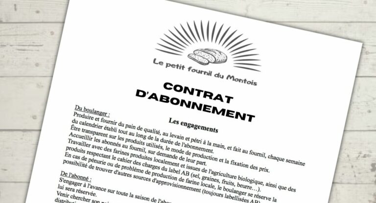 Lire la suite à propos de l’article Le contrat d’abonnement pain du 2e semestre est en ligne